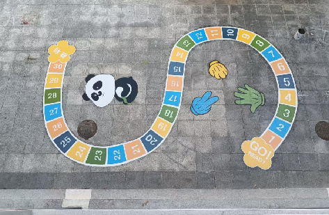 会昌地面游戏彩绘