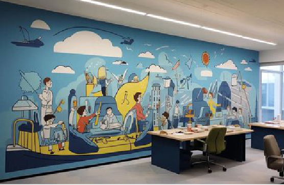 会昌办公室墙绘的特点。