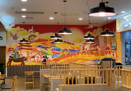 会昌商业空间彩绘介绍。